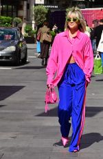 ASHLEY ROBERTS Arrives at Heart Radio in London 06/07/2022