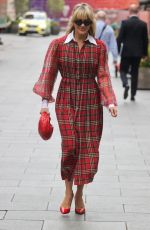 ASHLEY ROBERTS Arrives at Heart Radio in London 06/30/2022