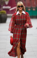 ASHLEY ROBERTS Arrives at Heart Radio in London 06/30/2022
