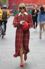 ASHLEY ROBERTS Arrives at Heart Radio in London 06/30/2022