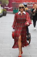 ASHLEY ROBERTS Arrives at Heart Radio in London 06/30/2022