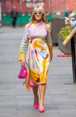 ASHLEY ROBERTS Leaves Global Radio Studios in Londn 06/09/2022