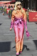 ASHLEY ROBERTS Leaves Heart FM Breakfast Show in London 06/13/2022