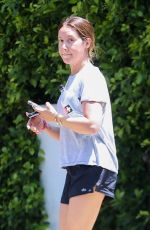 ASHLEY TISDALE Heading to Workout in Los Angeles 05/31/2022
