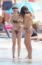 AURORA RAMAZOTTI and Friends in Bikinis at a Beach in Formentera 06/17/2022
