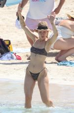 AURORA RAMAZOTTI in Bikini at a Beach in Formentera 06/17/2022