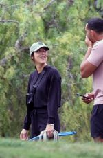 BECCA KUFRIN and Thomas Jacobs Out with Their Dogs in Los Angeles 05/30/2022