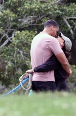 BECCA KUFRIN and Thomas Jacobs Out with Their Dogs in Los Angeles 05/30/2022