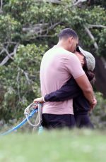 BECCA KUFRIN and Thomas Jacobs Out with Their Dogs in Los Angeles 05/30/2022