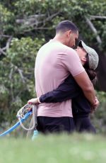 BECCA KUFRIN and Thomas Jacobs Out with Their Dogs in Los Angeles 05/30/2022