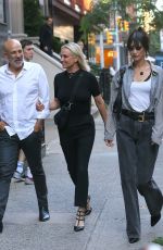 BELLA and YOLANDA HADID Heading to Zero Bond in New York 06/17/2022