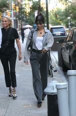 BELLA and YOLANDA HADID Heading to Zero Bond in New York 06/17/2022