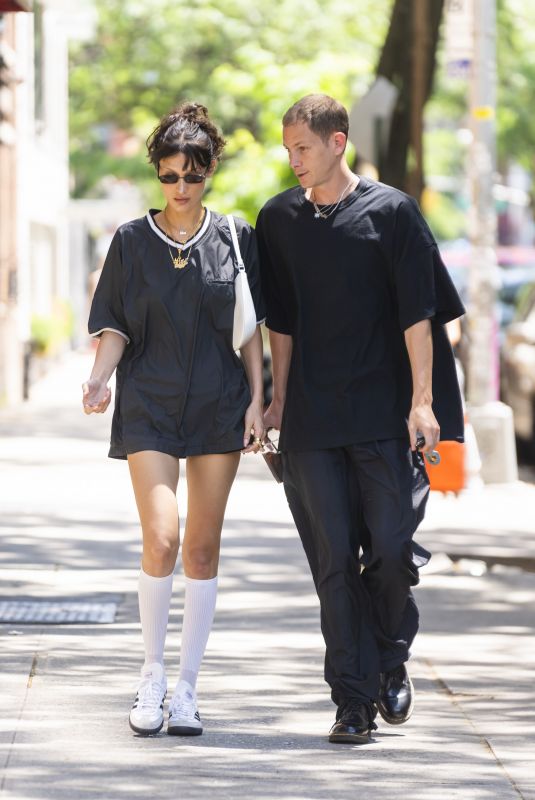 BELLA HADID and Marc Kalman Out in New York 06/04/2022