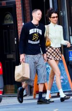 BELLA HADID and Marc Kalman Out in New York 06/19/2022
