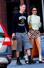 BELLA HADID and Marc Kalman Out in New York 06/19/2022