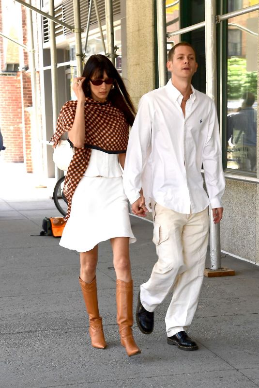 BELLA HADID and Marc Kalman Out in New York 06/28/2022