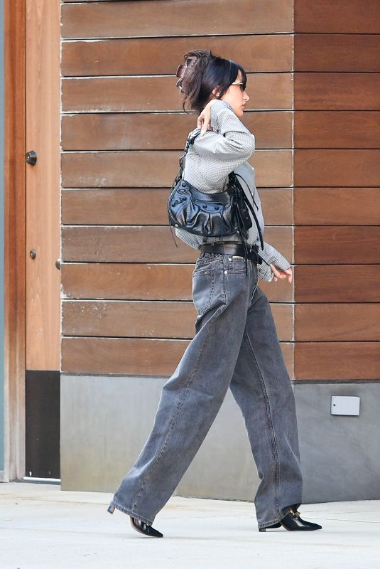 BELLA HADID Out in New York 06/17/2022