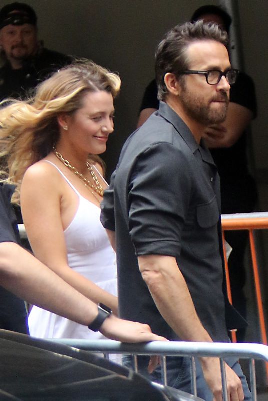 BLAKE LIVELY and Ryan Reynolds Leaves a Studio in New York 06/11/2022