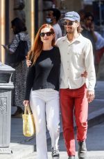 BONNIE WRIGHT and Andrew Lococo Out in Florence 05/29/2022