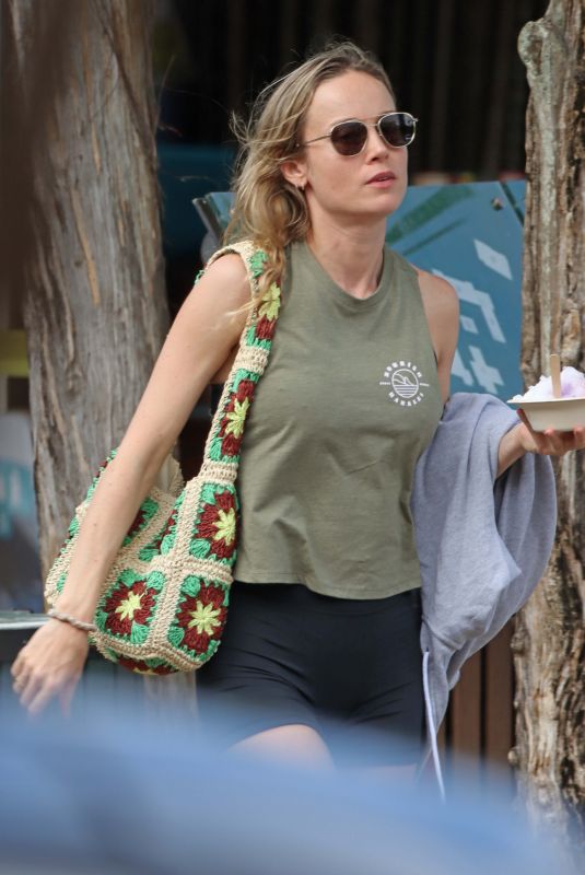 BRIE LARSON Out for Shaved Ice in Hawaii 06/08/2022