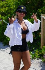 BRUNA BIANCARDI and RAFAELLA SANTOS in Bikinis at a Beach in Miami 06/12/2022