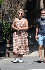 BUSY PHILIPPS and Marc Silverstein at Via Carota in New York 05/30/2022