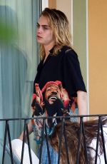 CARA DELEVINGNE and LEAH MASON Out Kissing in Portofino 06/07/2022