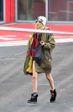 CARA DELEVINGNE Arrives at Battersea Helipad in London 06/24/2022