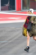 CARA DELEVINGNE Arrives at Battersea Helipad in London 06/24/2022