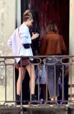 CARA DELEVINGNE Kissing a Female Friend in Venice 06/06/2022