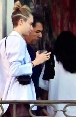 CARA DELEVINGNE Kissing a Female Friend in Venice 06/06/2022