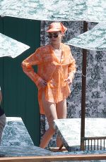 CARA DELEVINGNE on the Set of a Christian Dior Photoshoot in Portofino 06/07/2022