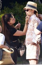 CARA DELEVINGNE on the Set of a Christian Dior Photoshoot in Portofino 06/07/2022