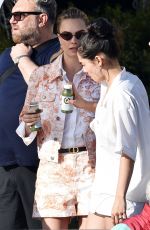 CARA DELEVINGNE on the Set of a Christian Dior Photoshoot in Portofino 06/07/2022