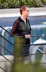CARA DELEVINGNE on the Set of Christian Dior Photoshoot in Portofino 06/06/2022