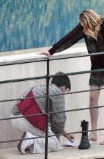 CARA DELEVINGNE on the Set of Christian Dior Photoshoot in Portofino 06/06/2022