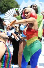 CARDI B at Pride Parade in West Hollywood 06/05/2022