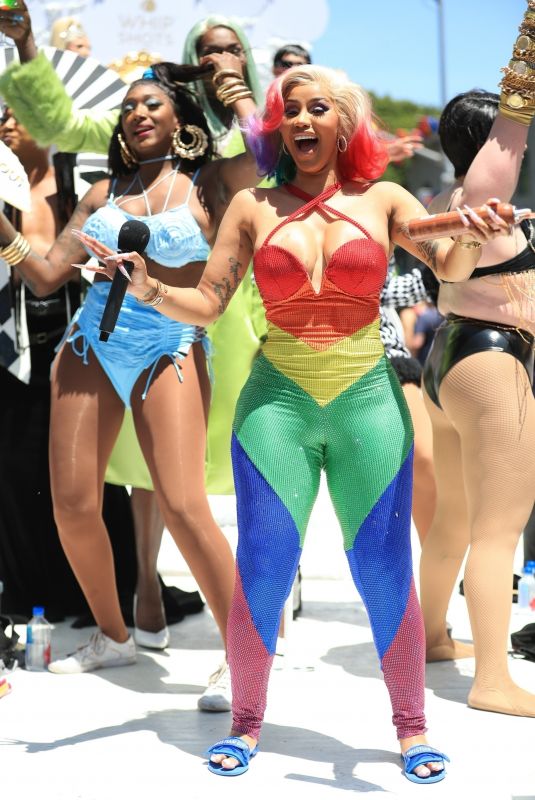 CARDI B at Pride Parade in West Hollywood 06/05/2022
