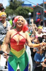 CARDI B at Pride Parade in West Hollywood 06/05/2022