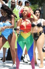 CARDI B at Pride Parade in West Hollywood 06/05/2022