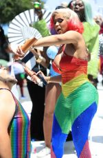 CARDI B at Pride Parade in West Hollywood 06/05/2022