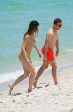 CAROLINA MIARELLI in Bikini at a Beach in Miami 06/12/2022