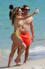CAROLINA MIARELLI in Bikini at a Beach in Miami 06/12/2022