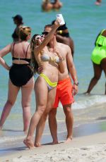 CAROLINA MIARELLI in Bikini at a Beach in Miami 06/12/2022