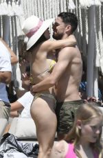 CATHERINE HARDING in Bikini and Jorginho at a Beach in Mykonos 06/16/2022