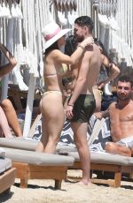 CATHERINE HARDING in Bikini and Jorginho at a Beach in Mykonos 06/16/2022