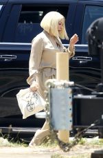 CATHERINE ZETA JONES on the Set of Her New TV Series National Treasure in New Orleans 06/01/2022