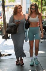 CHANTEL JEFFRIES and CATHERINE MCBROOM at Urth Caffe in West Hollywood 06/13/2022