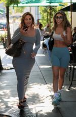 CHANTEL JEFFRIES and CATHERINE MCBROOM at Urth Caffe in West Hollywood 06/13/2022