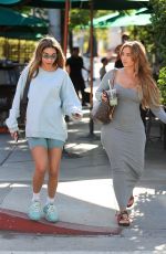 CHANTEL JEFFRIES and CATHERINE MCBROOM at Urth Caffe in West Hollywood 06/13/2022